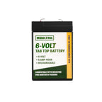 6V Tab Top Battery for Feeders - 5Ah, Rechargeable
