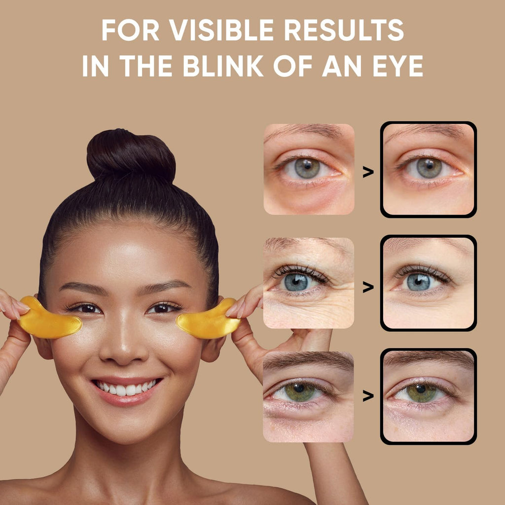 Under Eye Patches (20 Pairs) - Eye Patches For Puffy Eyes And Dark Circles - Under Eye Mask For Beauty & Personal