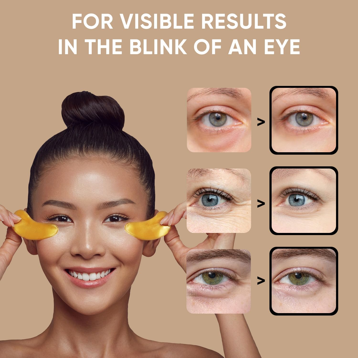 Under Eye Patches (20 Pairs) - Eye Patches For Puffy Eyes And Dark Circles - Under Eye Mask For Beauty & Personal