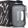 1 Gallon BPA Free Dishwasher Safe 128oz Large Water Bottle with Motivational Time Marker and Handle - Leak-proof Big