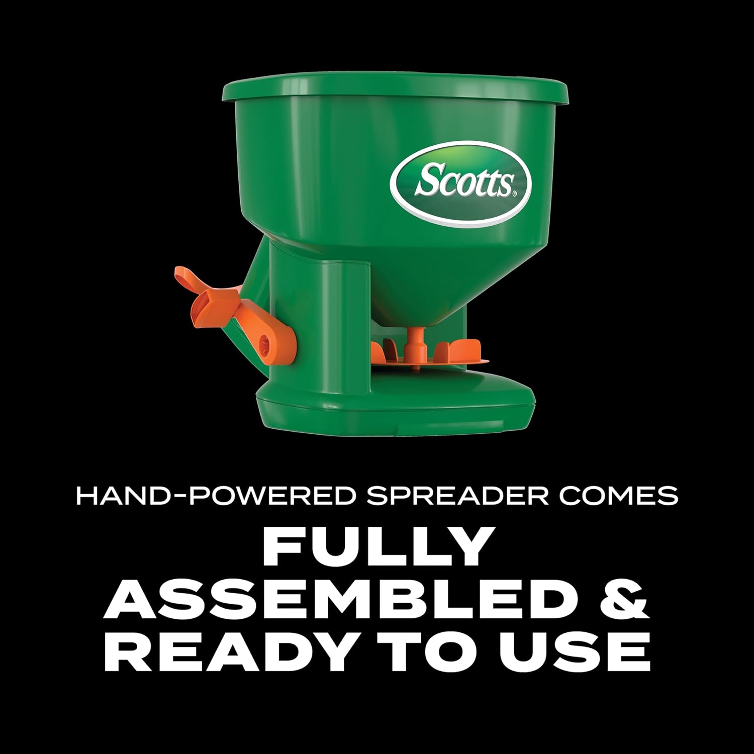 Whirl Hand-Powered Spreader | For Grass Seed, Lawn Fertilizers, Salt, and Ice Melt, Handheld Spreader Holds up to