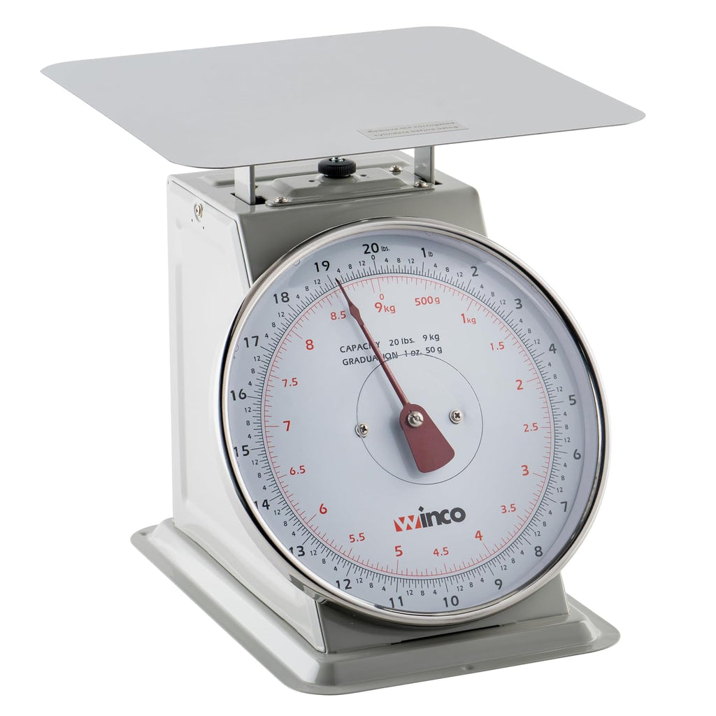 8" Clear Analog Receiving Stainless Steel Scale