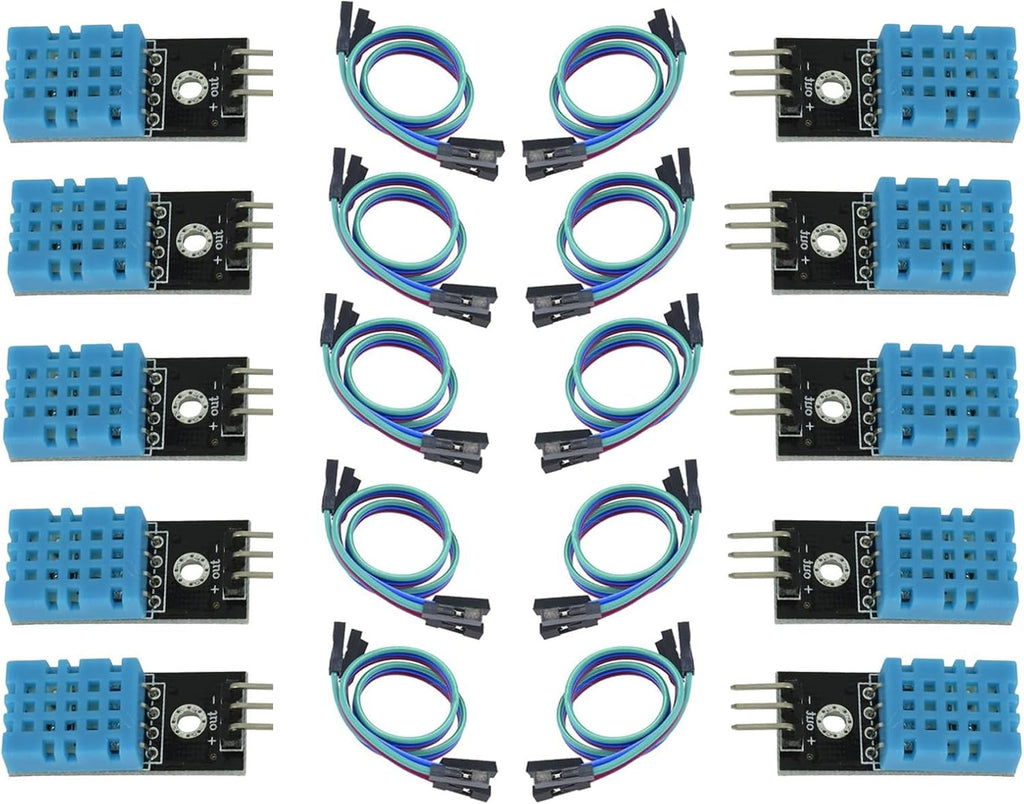 10-Pack DHT11 Humidity Sensor Module, 3.3V-5.5V