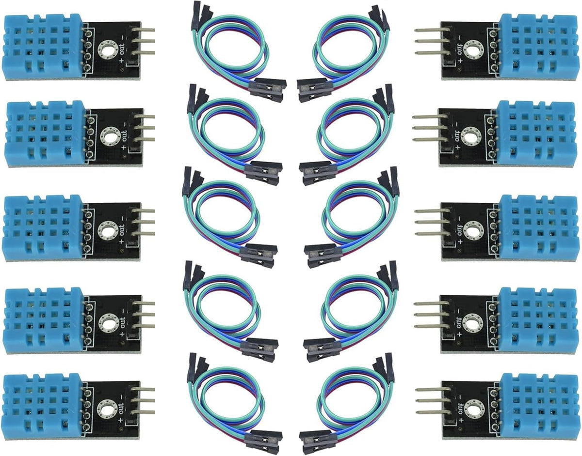 10-Pack DHT11 Humidity Sensor Module, 3.3V-5.5V