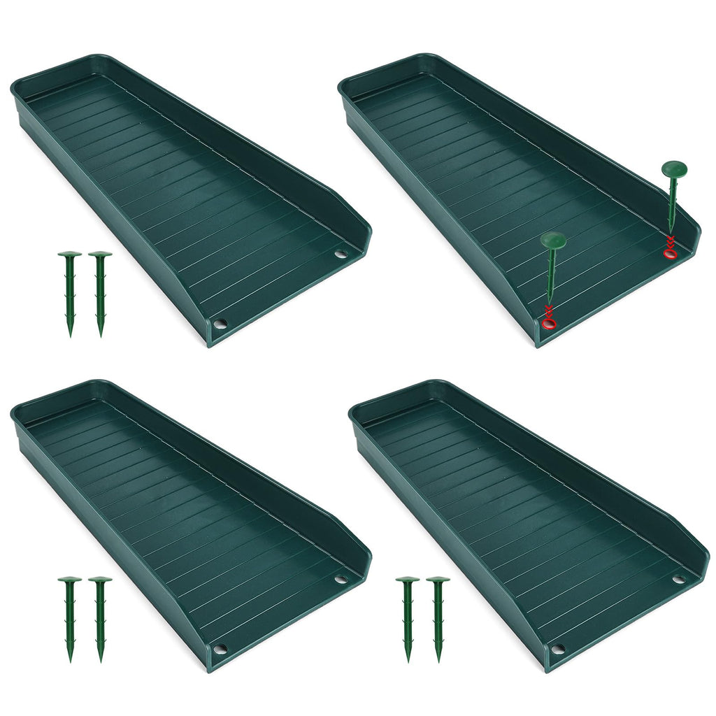 4 Pack Gutter Downspout Extensions,Rain Gutter Downspout Splash Block,Downspout Diverter,Down Spout Drain