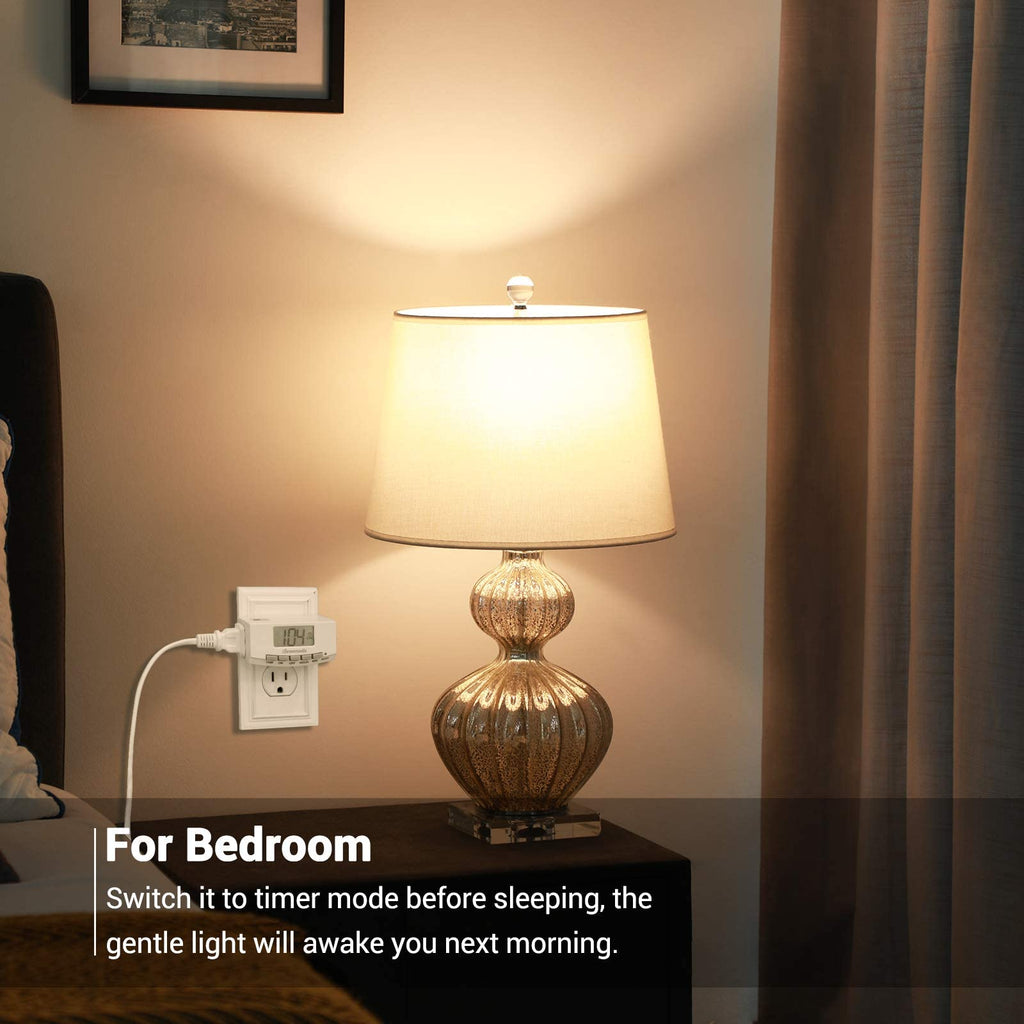 24 Hour Digital Light Timer, 1 Polarized Outlet