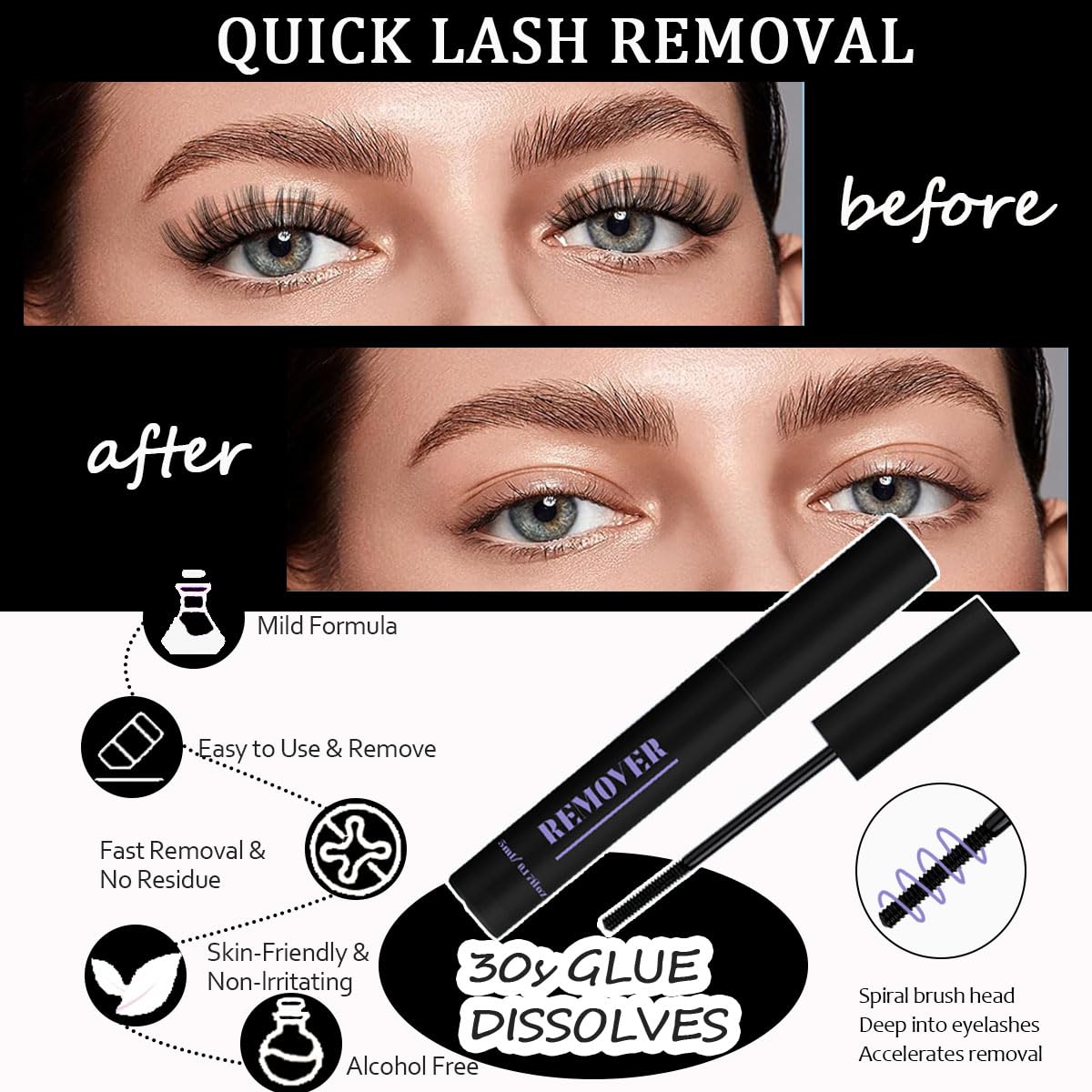 Lash Bond and Seal Kit 4 Pcs DIY Lash Extension