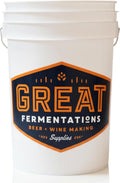 6.5 Gallon Fermenting Bucket - BPA Free Food Grade Fermentation Bucket without Lid - Multi-purpose Reusable Brewing