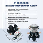 0100055000 12V/100AMP Battery Disconnect Latching Relay for Intellitec RV