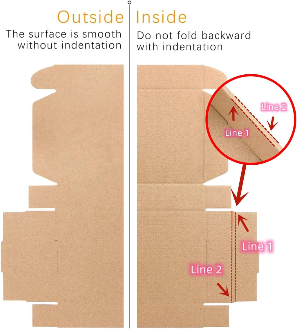 12x9x4 Shipping Boxes Brown Mailer Corrugated Cardboard Box Set of 20