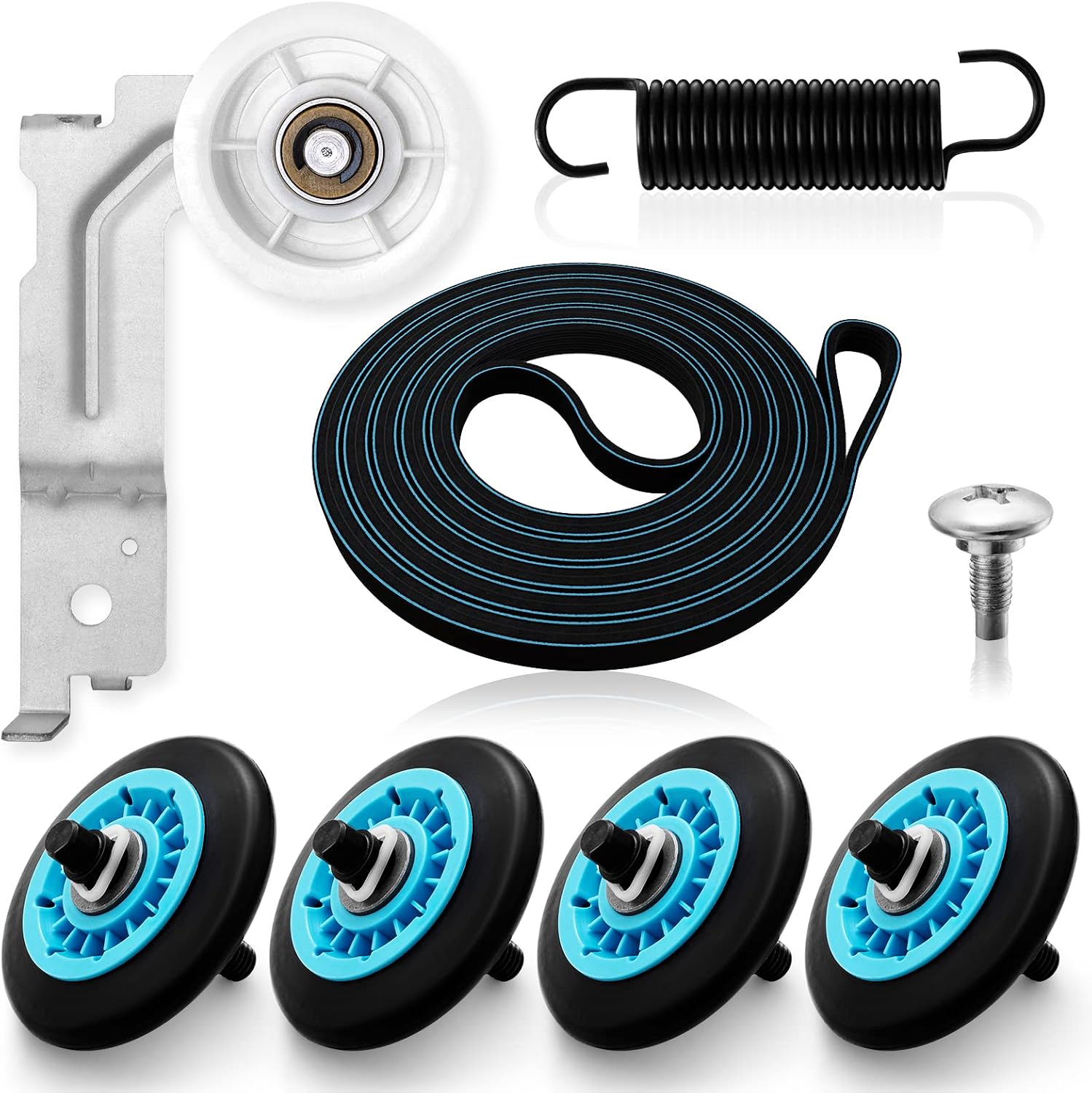 Upgraded Sam-Sung Dryer Repair Kit for DC97-16782A Samsung Dryer Roller | Replacement Kit DC93-00634A Dryer Idler
