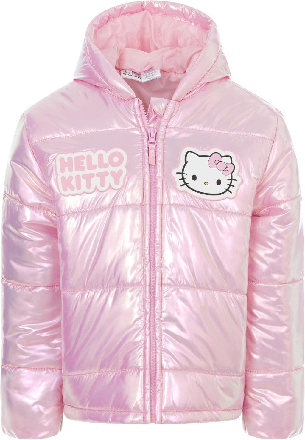 Girls Hooded Zip Up Puffer Jacket Little Kid to Big Kid Sizes (5-14-16)