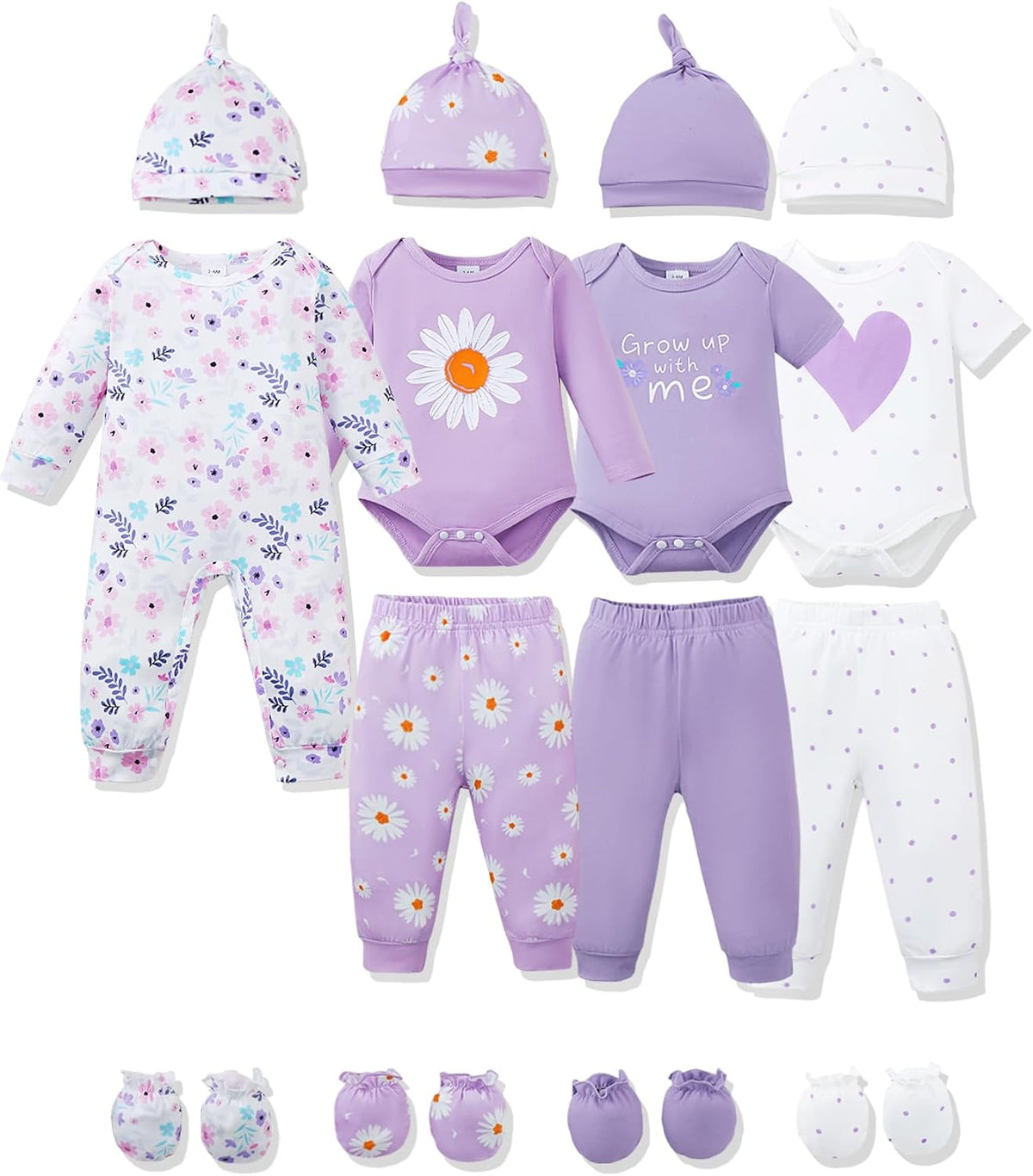 Preemie Newborn Baby Boy Clothes Infant Clothing Romper Pant Outfits Set Layette Essentials 19 Pieces 0 3 6 12 Months