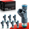 Fuel Injectors Set of 8 Compatible with V8 5.3L Chevrolet GMC