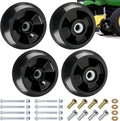 CheeMuii 4Pack AM125172 Lawn Mower Deck Wheels with Full Set Bolts Bushings