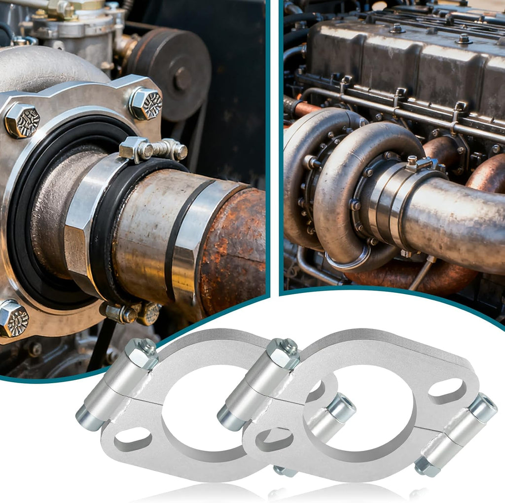 2 inch Exhaust Flange Repair kit, 2PCS Split Flanges with 2 Bolts.