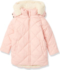 Girls and Toddlers' Long Quilted Cocoon Puffer Coat