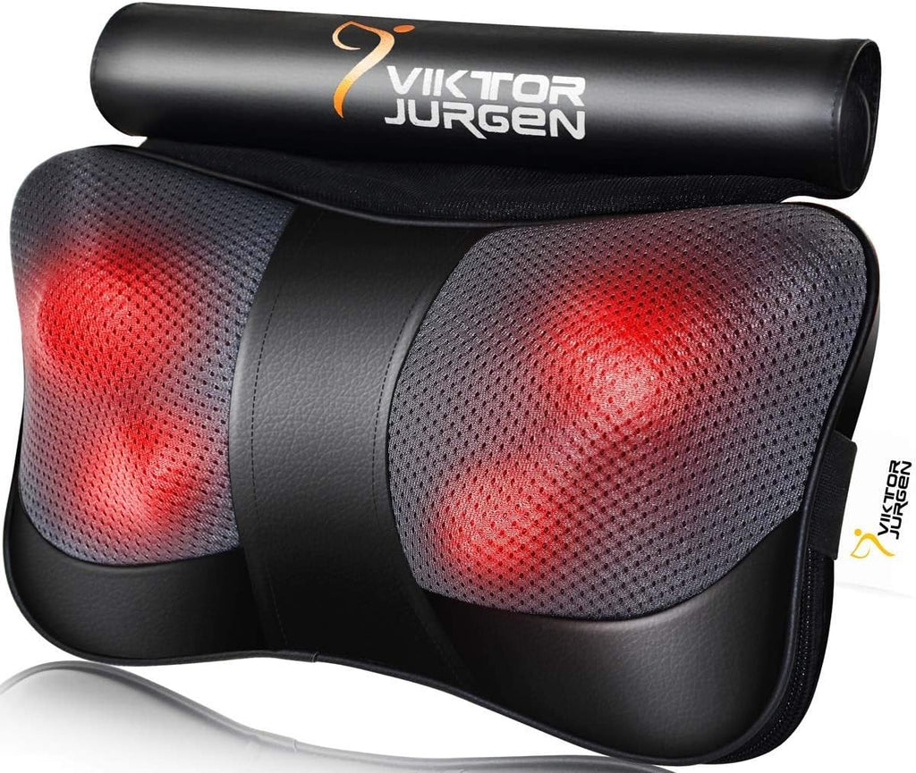 Fathers Day Back Massager Gifts, Shiatsu Kneading Massager for Neck and Shoulder, Massage Pillow with Heat Relaxation