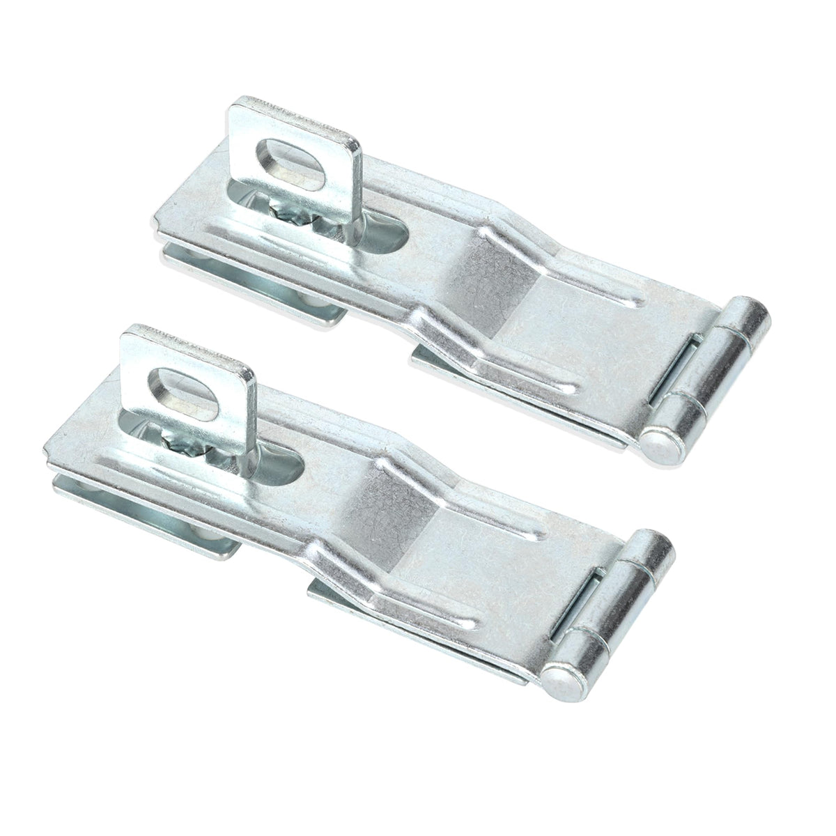 4.5" Swivel Staple Safety Hasps Latches with Twist Knob, Silver 2Pcs