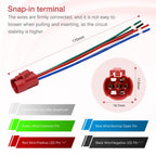 1 Pcs 16mm Latching Push Button Switch (Red Light)