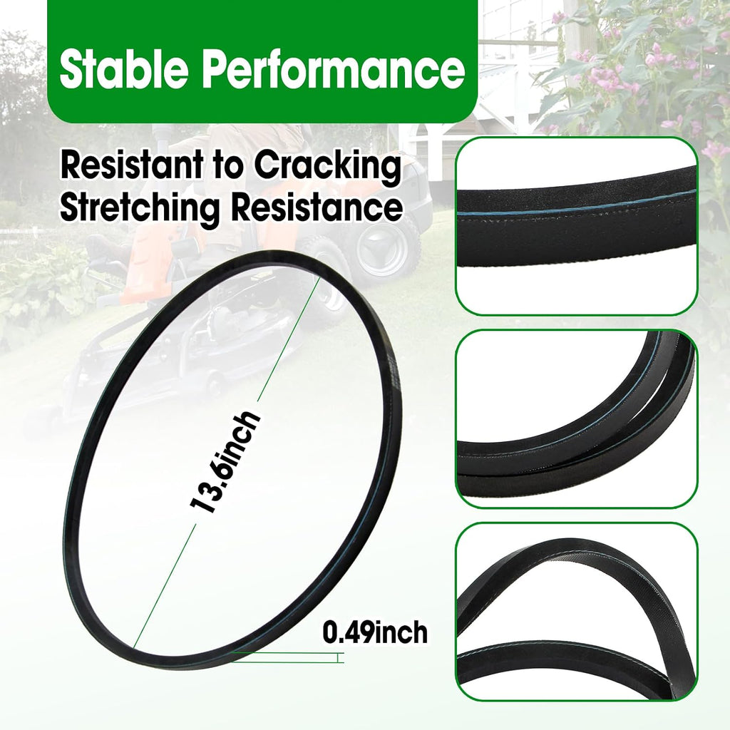 4L x 44.6" V-Belt Replacement Replace 954-05077 754-05077 Trimmer Base Wear-Resistant