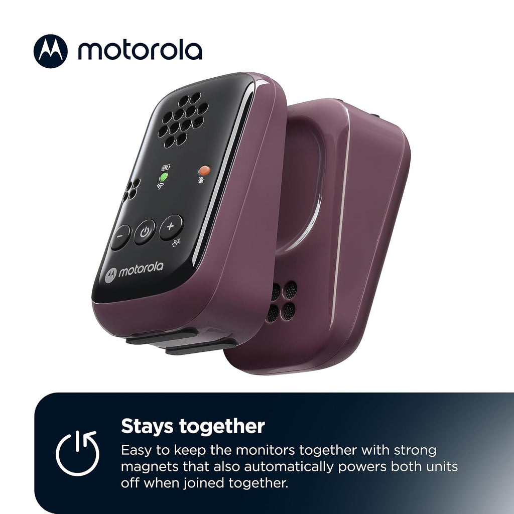PIP12 Baby Monitor Audio Only, Portable and Rechargeable, No WiFi Needed, 1500ft Range HD Sound with Auto Off