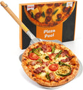 Pizza Peel 12" x 14",30.1" Long Aluminum Metal Pizza Turning Peel with Detachable Wooden Handle For Baking
