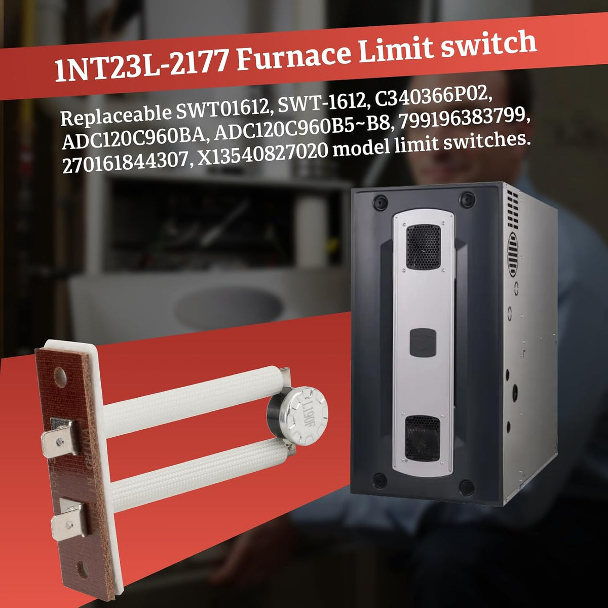 SWT01612 / SWT-1612 Furnace Limit Switch Fits for Trane ＆ American Standard