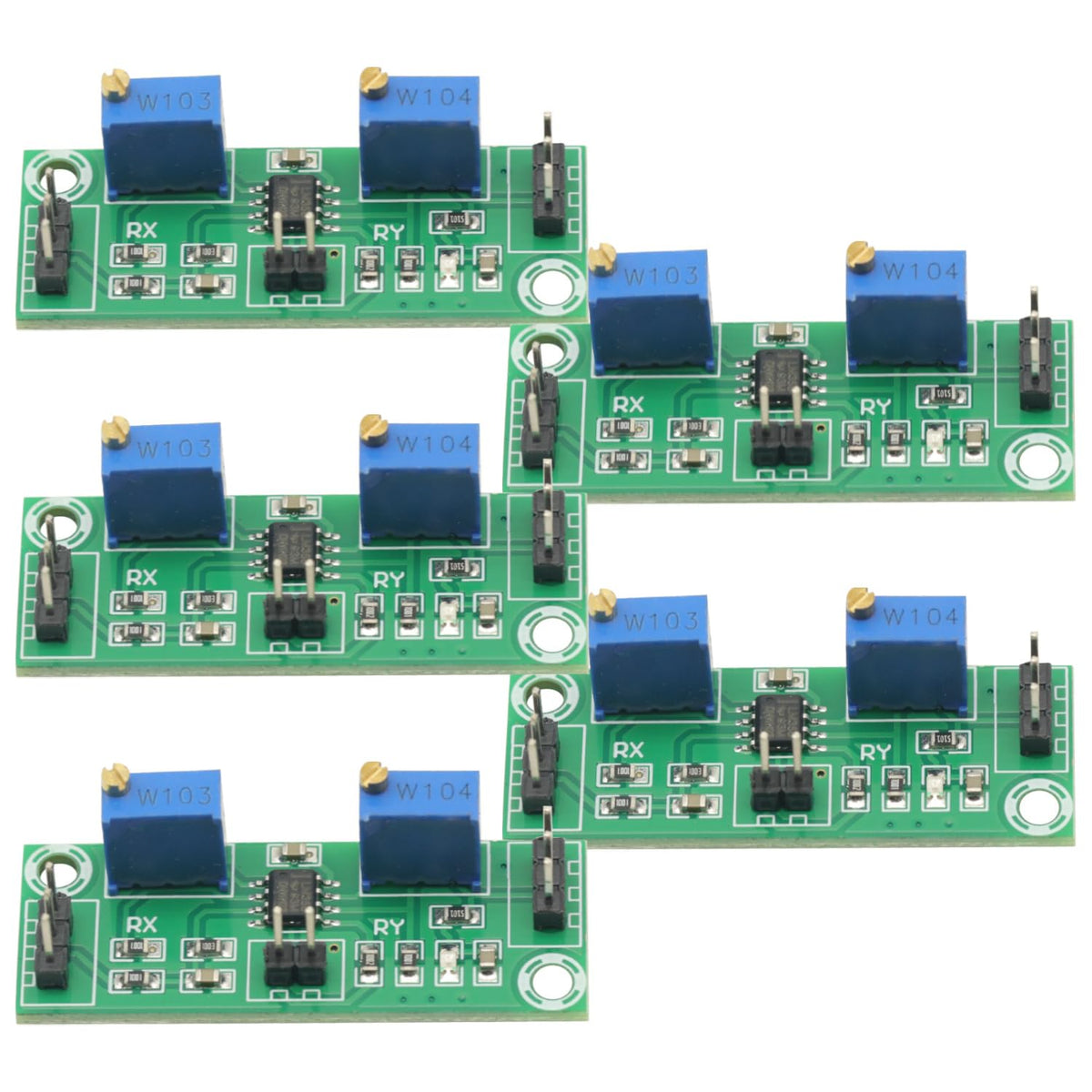 5pcs DC 3.5-24V LM358 Weak Signal Amplifier Voltage Amplifier Secondary Operational Amplifier Module Single Power Signal Collector