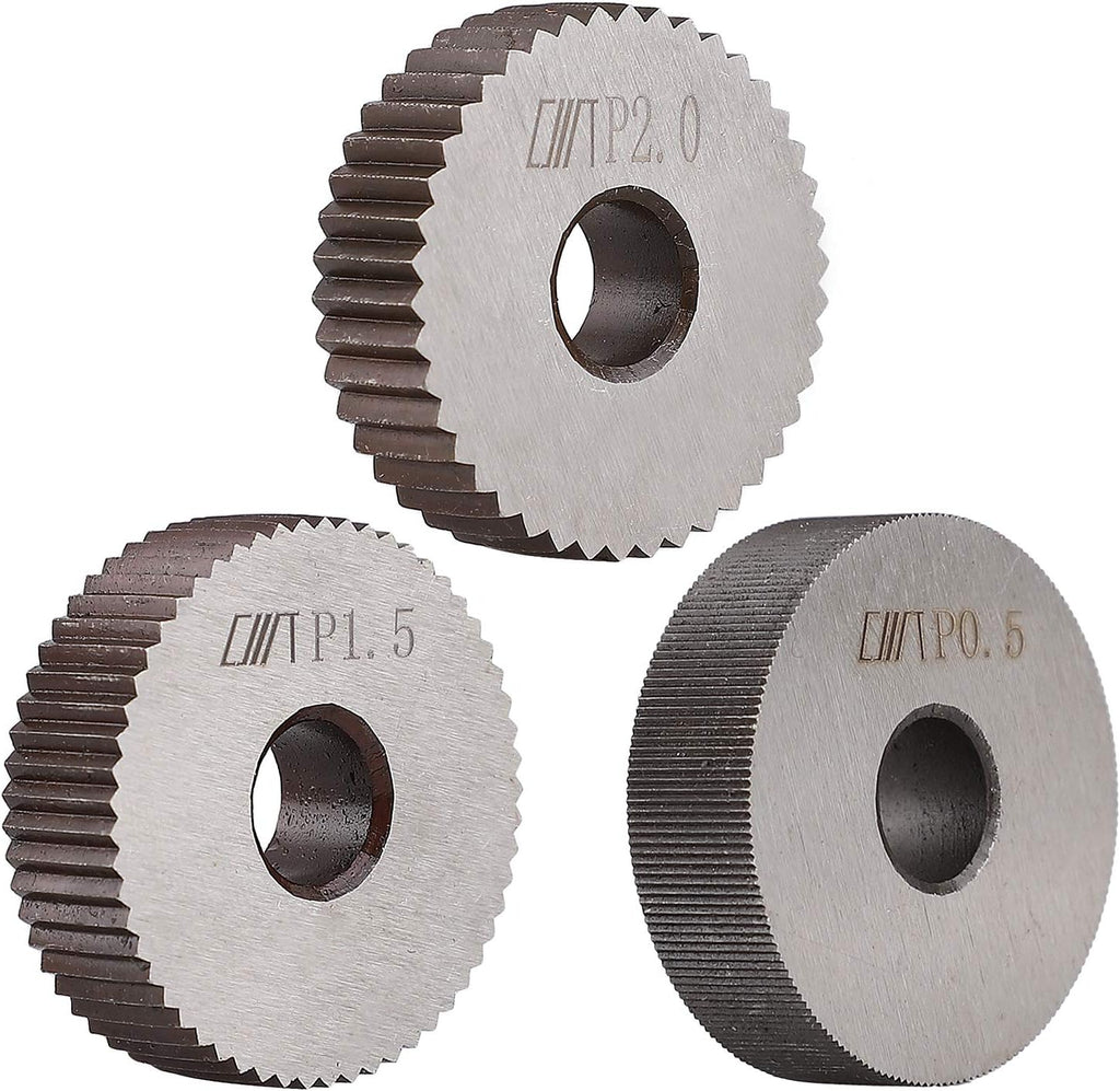 Single Linear Knurl Tool with 6PCS Knurling Single Wheels 0.5mm 1.5mm 2mm