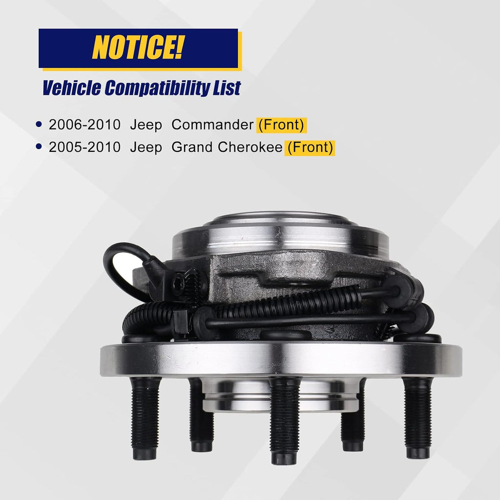 KUSATEC 513234 Front Wheel Bearing and Hub Assembly