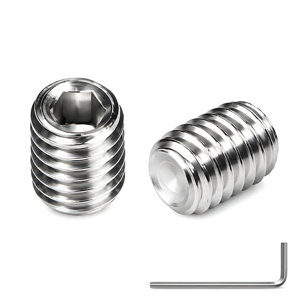 20Pcs 3/8-16 x 1/2" Set Screws, Hex Socket Grub Screws with Cup Point