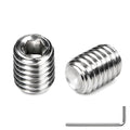20Pcs 3/8-16 x 1/2" Set Screws, Hex Socket Grub Screws with Cup Point