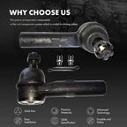 FQCHCH ES80643 ES80644 2pcs Front Outer Tie Rod Ends