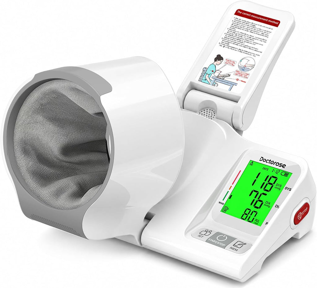 Upper Arm Blood Pressure Monitor, One-Touch Automatic Monitor
