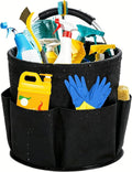 Cleaning Caddy with Handle,Cleaning Supplies 17L Foldable Storage Basket,Portable Multi Bucket Organiser Mop Bucket