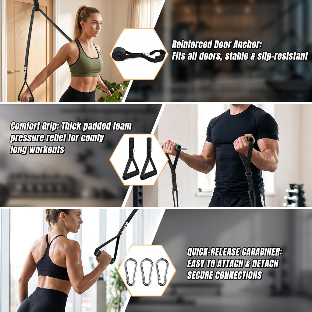 Resistance Bands for Working Out，Pull Up Assistance Bands Set, Unisex Exercise Bands for Home and Gym Workouts, Full