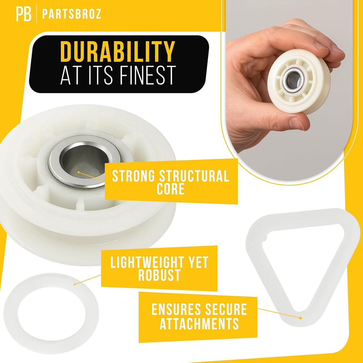 Dryer Idler Pulley for Whirlpool WGD9200SQ1