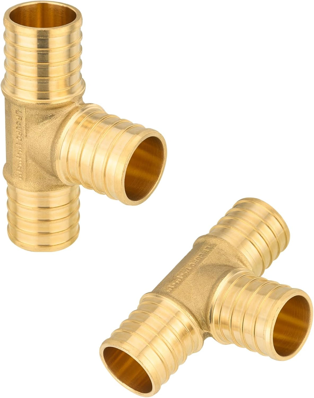 2-PACK EFIELD Pex 1"Tee Brass Crimp Fitting(PEX1807073-2)