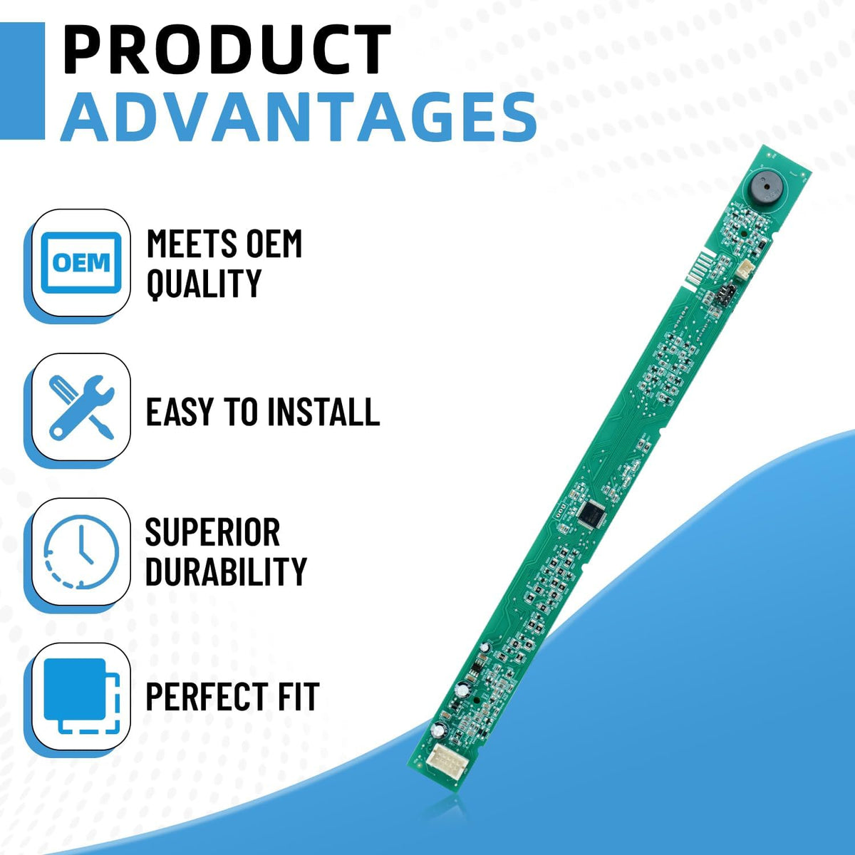 WD21X23461 WD21X31910 Dishwasher User Interface Control Board Compatible with GE Dishwasher User Interface Assembly Replaces WD21X10499 WD21X10502 WD21X10503 AP7204355