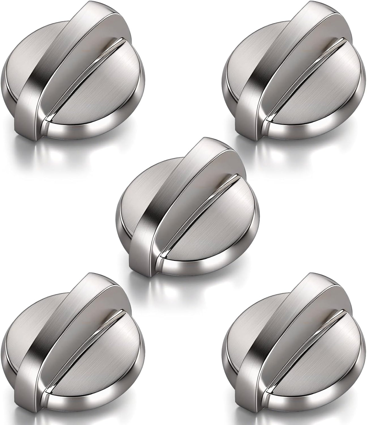 5 Pack WB03T10284 Oven Knobs Replacements for GE, 191D5100 Stove Knons Compatible with GE Range Stove Oven Replaces 1373043 AP4346312 AH2321076 EAP2321076 PS2321076