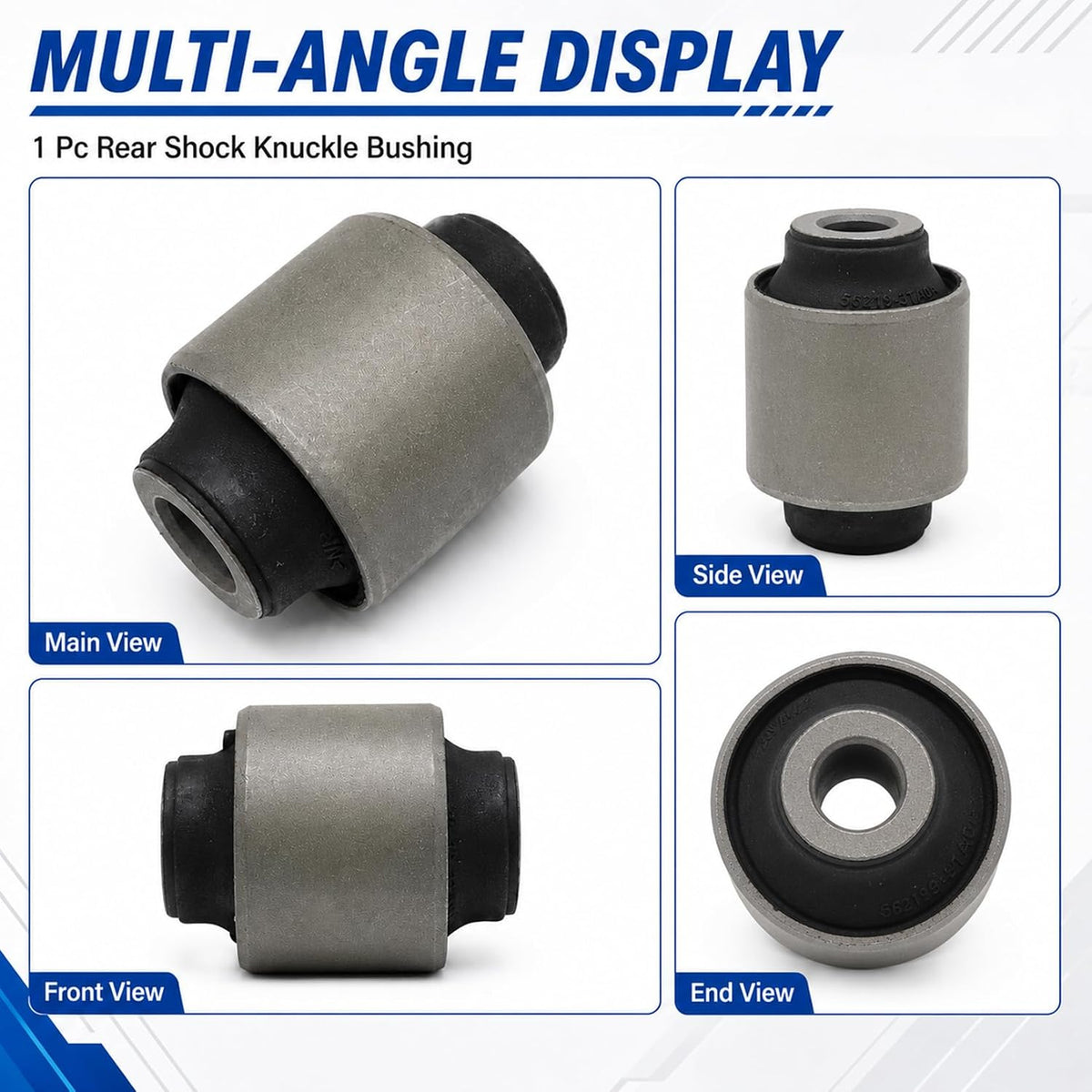 1 Pc Rear Suspension Knuckle Bushing Compatible with Nissan Altima 2007 2008 2009 2010 2011 2012 2013-2018, Maxima 2009-2022 Replaces 56219-JA00A Lower Shock Absorber Bushing