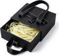 4.7x3.9x2 In Small Drawer Black Gift Box With Bow Ribbon For Presents