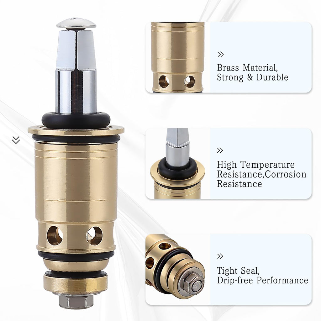 1-099XTJKABNF & 1-100XTJKABNF Quaturn Compression Cold & Hot Cartridge Kit Compatible with Chicago Faucets