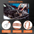12 Pcs 10/15/20 Inch Engine Ground Strap Kit