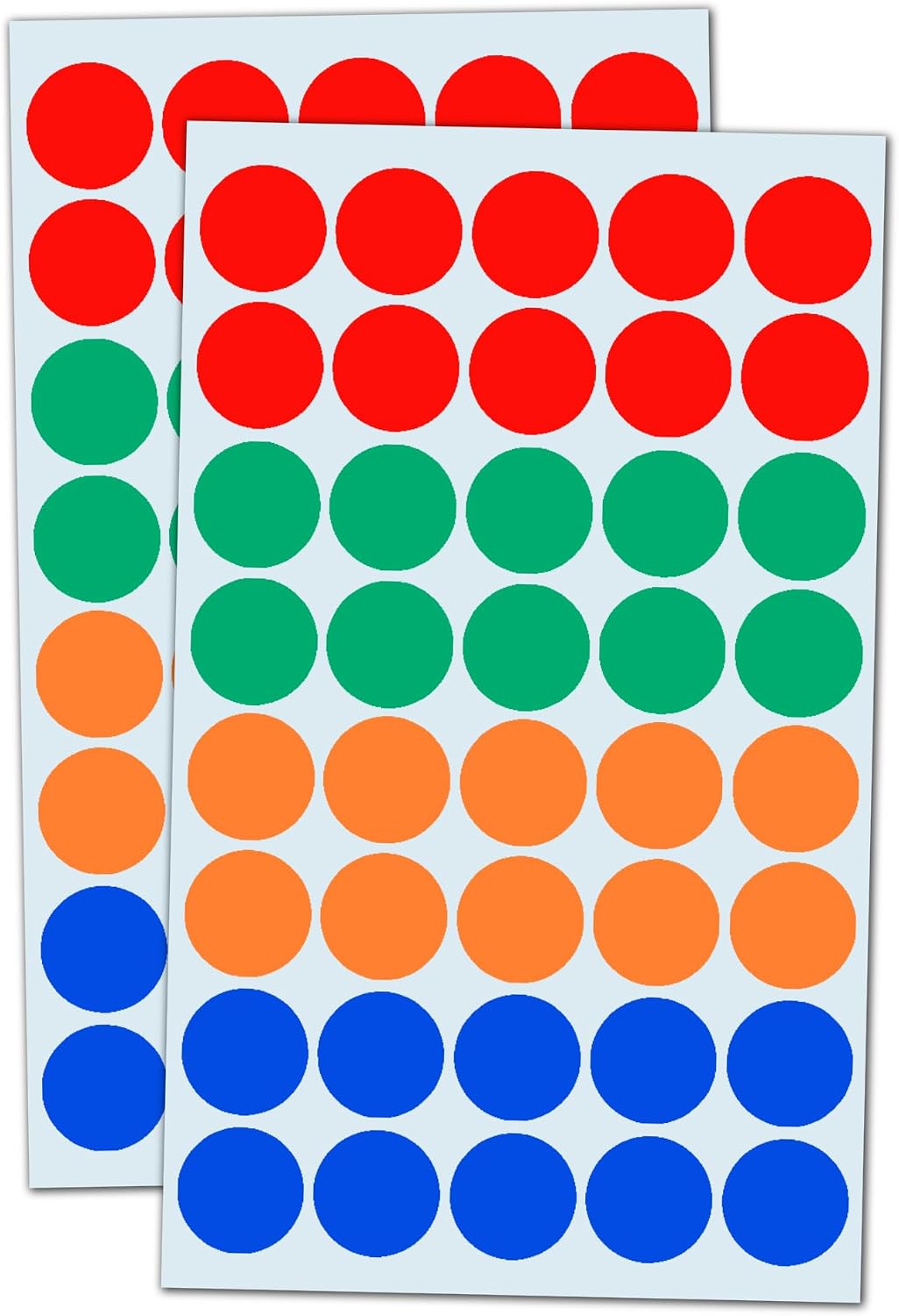 2000 Pieces, 3/4" - Colored Dot Stickers, Garage Sale Labels - 4 Colors