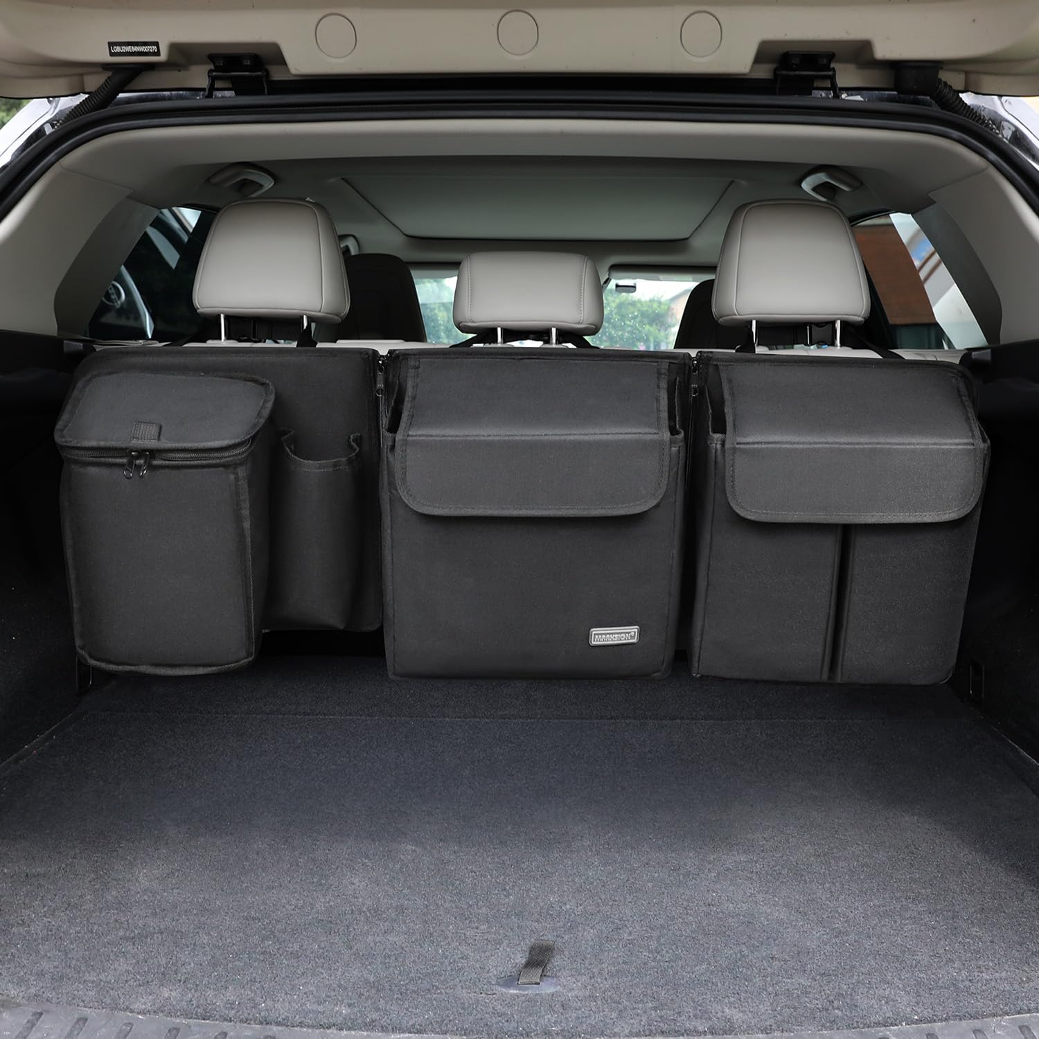 Deluxe Trunk and Backseat Organizer for Medium or Large Size SUVs & RVs, Detachable Storage Modules with Built-in