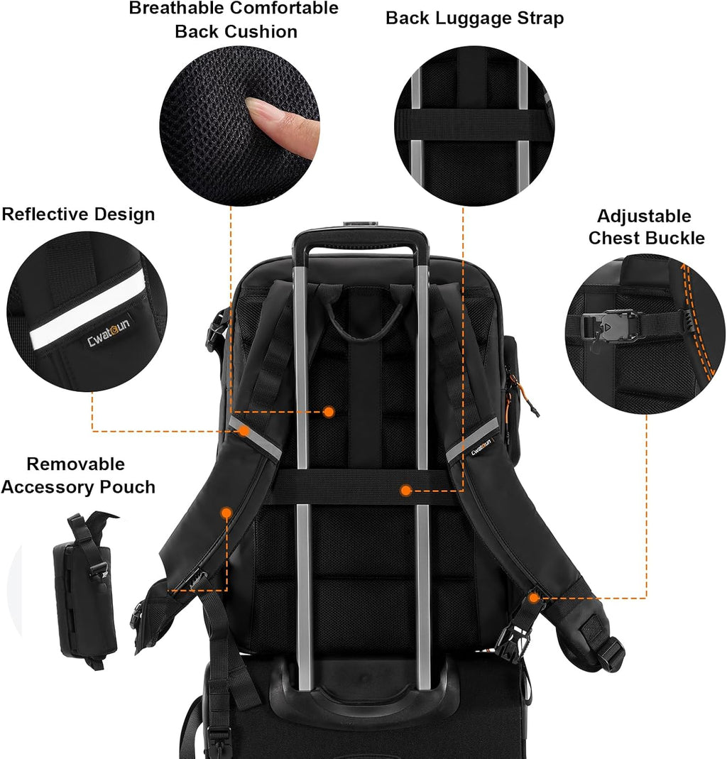 Camera Backpack Professional DSLR/SLR/Mirrorless, Waterproof Hardshell Case Large Camera Bag Outdoor Hiking Travel