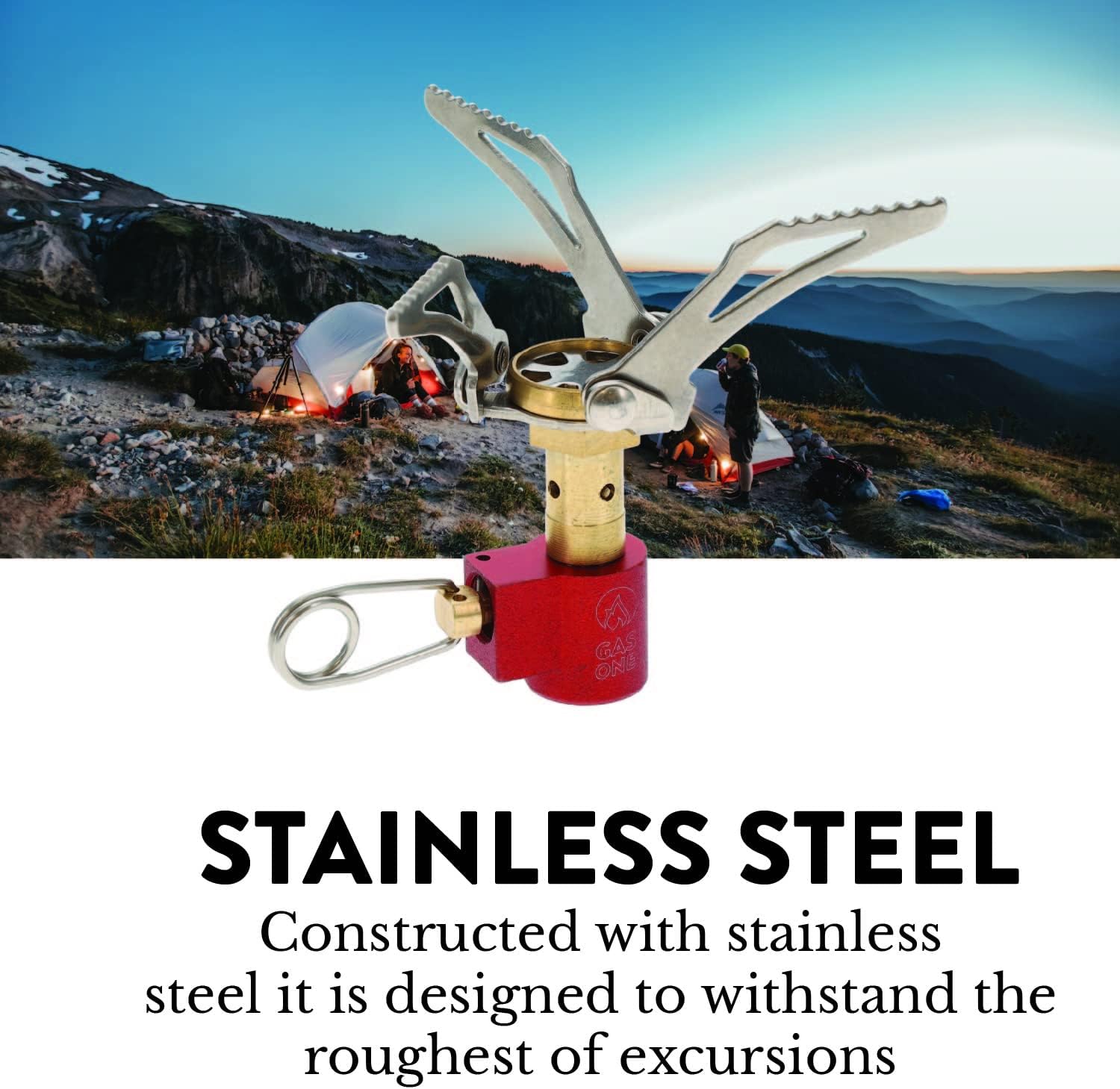Camping Stove Backpacking Stove, Stainless Steel Ultra-Light,-Pocket Rocket Stove for Backpacking, Hiking, Survival