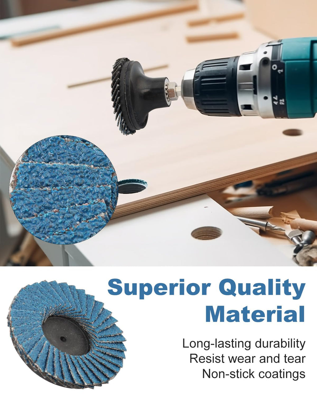 24 Pcs Sanding Disc, 2 Inch Flap Disc 40 60 80 120Grit